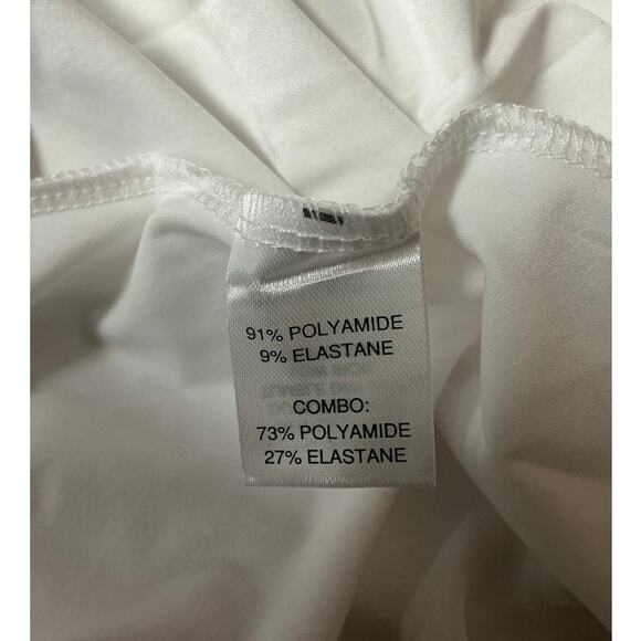L’Etoile Sport White Stretch Jersey Performance Polo Shirt Women’s Size S - Picture 5 of 6